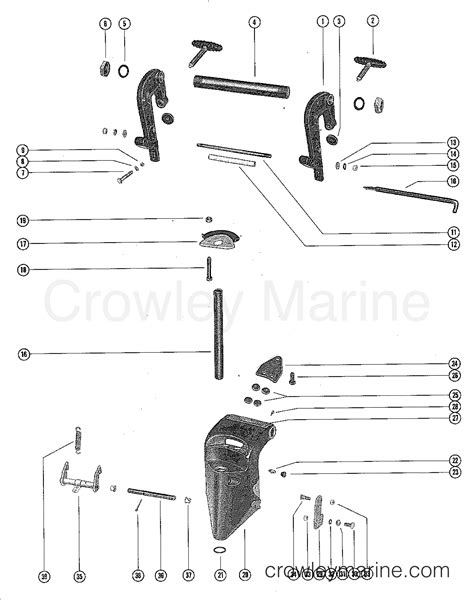 Clamp And Swivel Bracket Assembly Serial Range Outboard