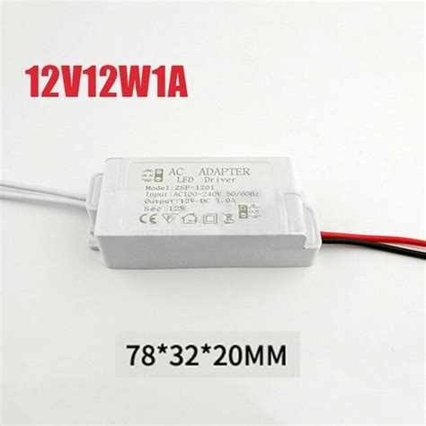 Dreamhall Led Driver Adapters Transformer Power Supply Ac To Dc 12v For Led Strip Light 12v 12w