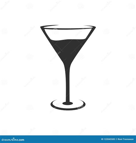 Cocktail Glass Silhouette Design Stock Vector Illustration Of Margarita Alcohol 122045585