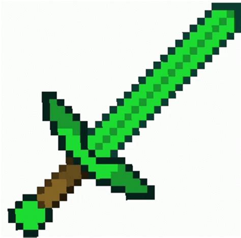 Emerald Sword Sword Sticker - Emerald Sword Sword Pixel Art - Discover ...