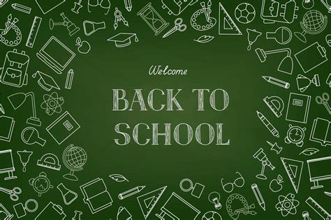 Download Welcome Back To School Chalkboard Wallpaper For Free