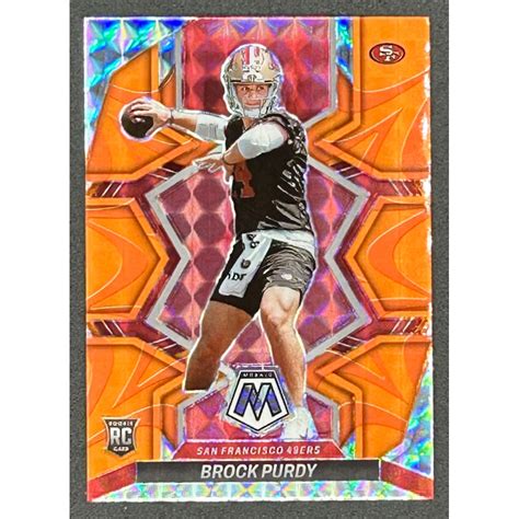 Brock Purdy Panini Mosaic Mosaic Reactive Orange Rc