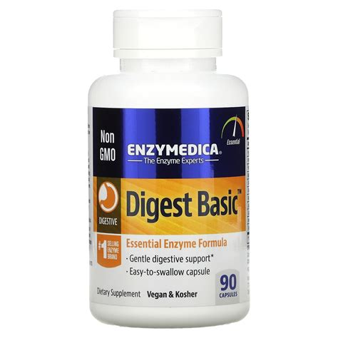 Enzymedica Digest Basic Essential Enzyme Formula 90 Capsules