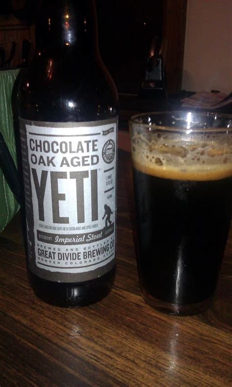 Great Divide Chocolate Oak Aged Yeti Craft Beer Beer Bottle Beer