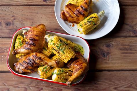 Grilled Chicken Corn On The Cobb With Chive Butter My Life Well Loved