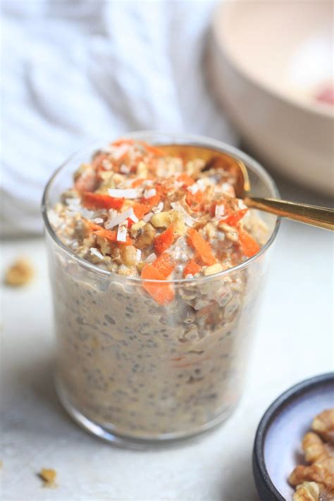 Healthy Carrot Cake Overnight Oats Hummusapien