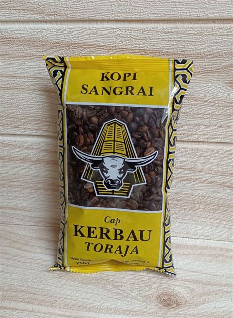 Kopi Goreng Cap KERBAU TORAJA Java Robusta 250 Gram Kopi Robusta