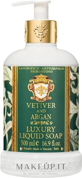 Saponificio Artigianale Fiorentino Vetiver And Argan Luxury Liquid Soap