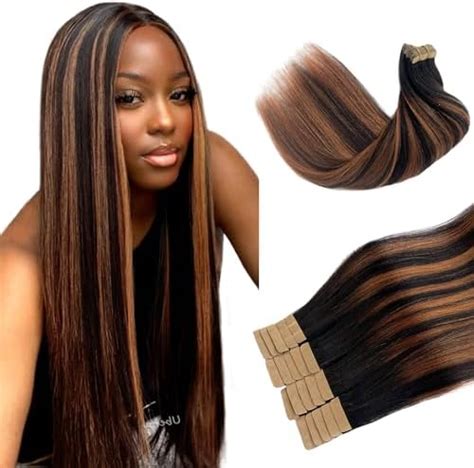 Amazon Tape In Hair Extensions Human Hair Yaki Straight Natural