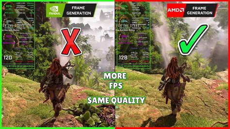 Horizon Forbidden West Dlss Frame Gen Vs Fsr Frame Gen Mod Youtube