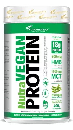 Nutra Vegan Protein 400gr Unidad a 69900 Envío gratis