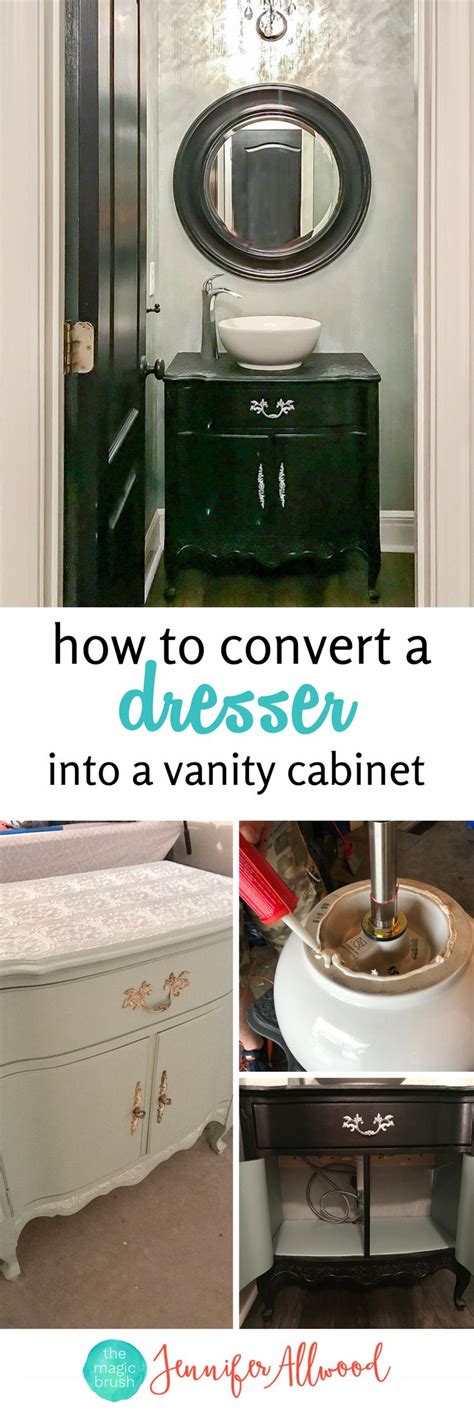 How To Make An Old Dresser Into A Vanity Cabinet Jennifer Allwood