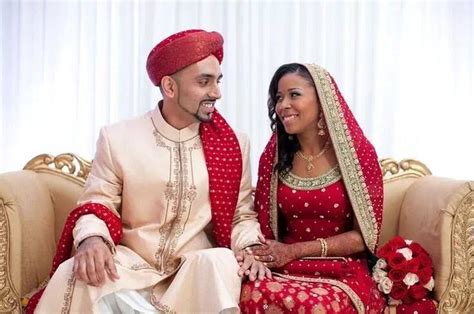 Black And Indian Love Interfaith Wedding Interracial Wedding Blindian Couples