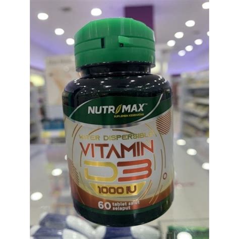 Jual NUTRIMAX VITAMIN D3 1000 IU 60 TABLET Shopee Indonesia