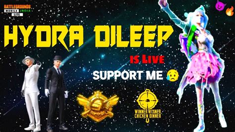 PUBG MOBILE LITE LIVE STREAM HYDRA DILEEP JOIN WITH TEAM CODE