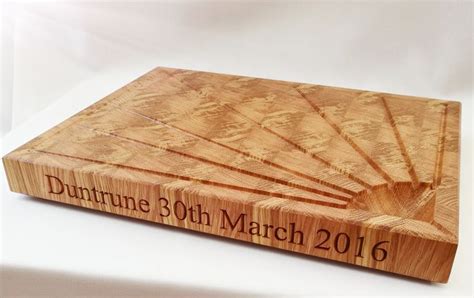 Personalised Oak Carving Board A Chunky Carving Board Made From