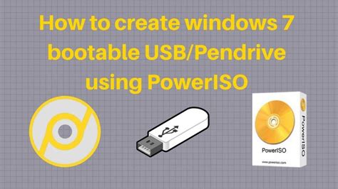 How To Create Windows 7 Bootable Usb Pendrive Using Poweriso Usb