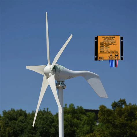 New 400w 12v 24v 5 Blades Wind Power Generator Rooftop Wind Turbine