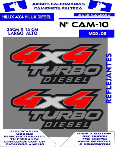 Stickers 4x4 Turbo Diesel Calcomania Reflejante Personaliza Meses Sin