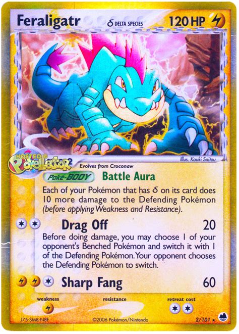 Feraligatr Delta Species Ex Dragon Frontiers 2 Pokemon Card