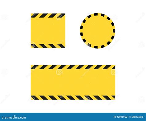 Black And Yellow Caution Border