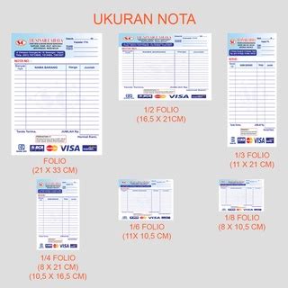 Jual Cetak Nota Bon Faktur Invoice Bisa Satuan Ply Rangkap Bisa