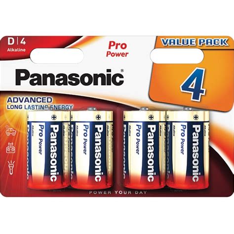 Baterii Panasonic Pro Power Alkaline Lr20 D 4 Buc Emagro