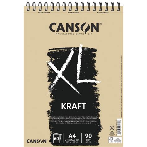 Bloc XL Kraft 60 Feuilles Format A4 De Canson