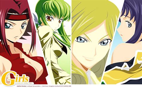 Rebellions Girls Cute Karen Stadfeld Code Geass Cc Kallen Kozuki Anime Girl Hd Wallpaper