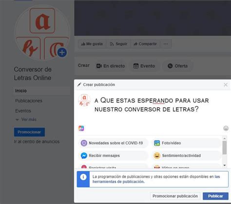 Conversor De Letras Para Facebook Copiar Y Pegar