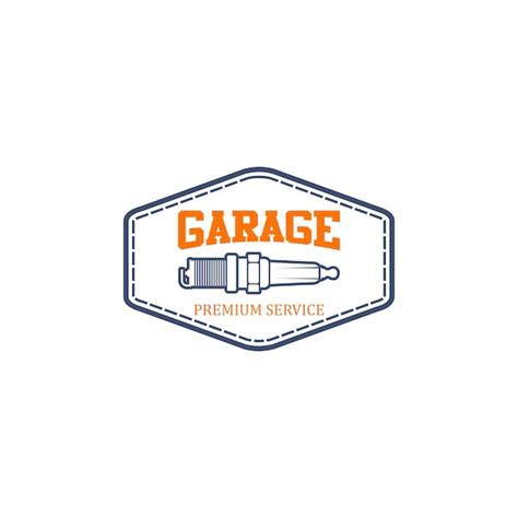 Modèle De Logo De Garage Vecteur Premium