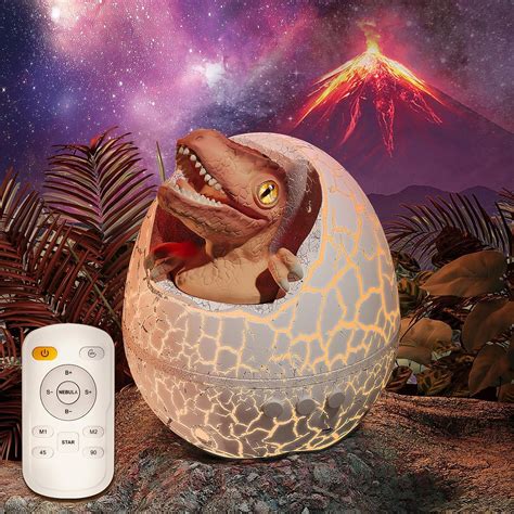 Dinosaur Egg Galaxy Projector Led Star Projector With Bluetooth Music