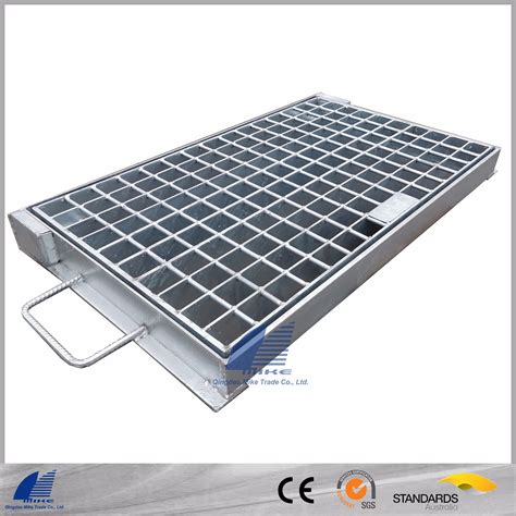 Galvanized Heelproof Steel Grating For Trench Stair Tread Drainage