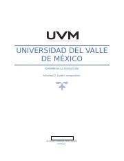 A Raf Docx Universidad Del Valle De M Xico Nombre De La Asignatura