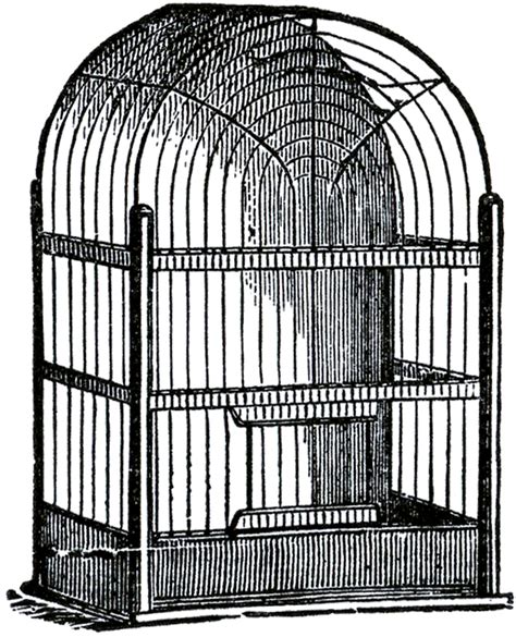 Antique Birdcage Clipart