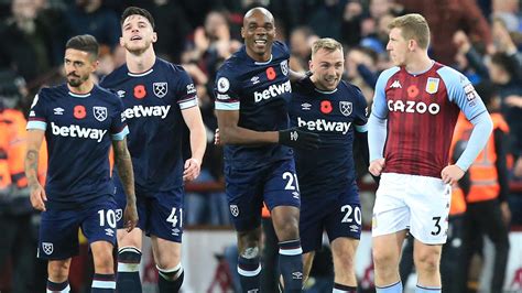 Aston Villa 1 4 West Ham Hammers Maintain Impressive Away Record With