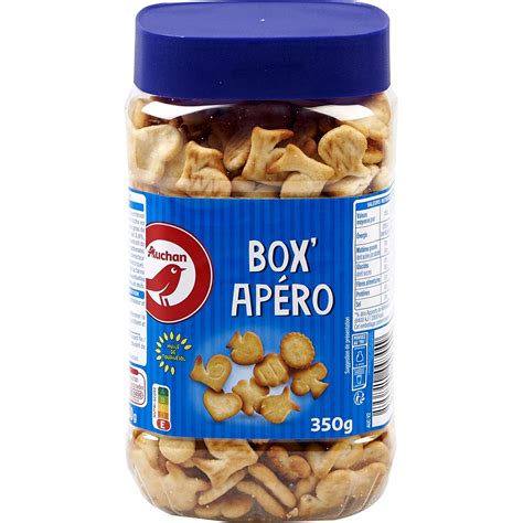 AUCHAN Box Apéro biscuits salés 350g pas cher Auchan fr