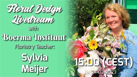 Flower Arranging Demonstration By Sylvia Meijer Livestream 58 YouTube