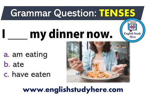 English Grammar Tenses Exercises And Answers English Study Here