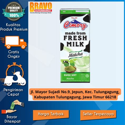 Jual Bravo Supermarket Tulungagung Susu Cimory Uht Fresh Milk 250ml