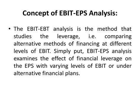 EBIT EPS Analysis Pptx