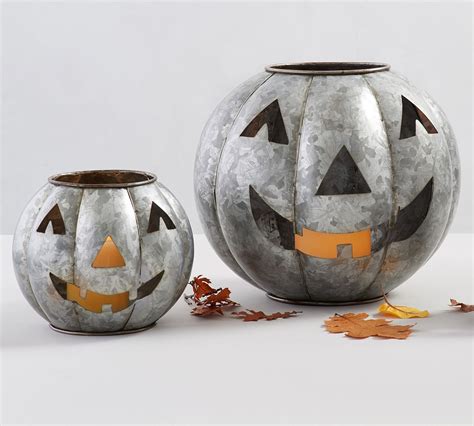 Galvanized Jack O Lantern Pottery Barn