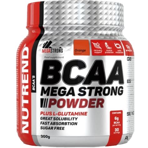 Nutrend BCAA Mega Strong Powder 300 G Orange