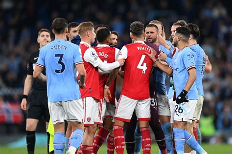 Man City Vs Arsenal Ben White And Phil Foden Clash After Premier