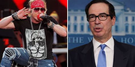 Axl Rose Discutió En Redes Sociales Con El Secretario Del Tesoro El