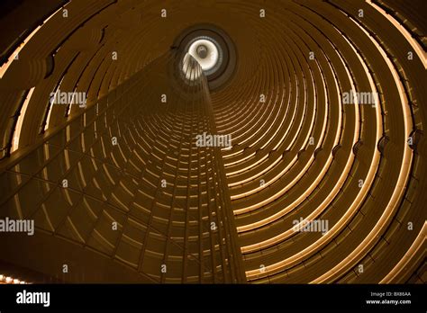 China Shanghai Pudong Jin Mao Tower Grand Hyatt Hotel Atrium Stock