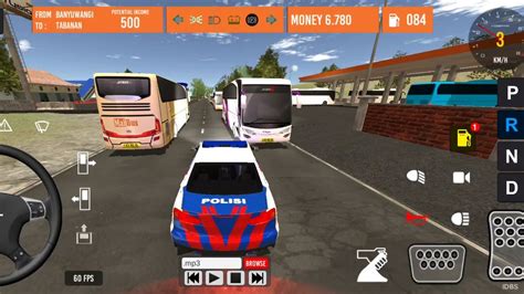 Mobil Polisi Lagi Tugas Dari Banyuwangi Ke Bali Polisi Simulator