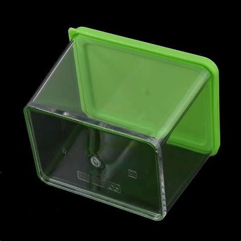 Office Plastic Cuboid Shaped Airtight Food Storage Box Container 370ML ...