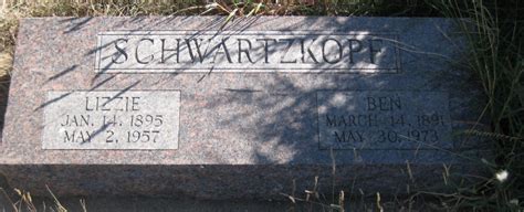 Elizabeth Lizzie Abert Schwartzkopf Monumento Find A Grave