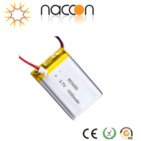 Rechargeable Lithium Polymer Battery 603450 37v 1100mah Battery China Lithium Polymer Battery